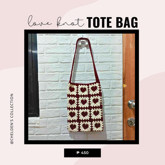 Love knot tote bag ₱450